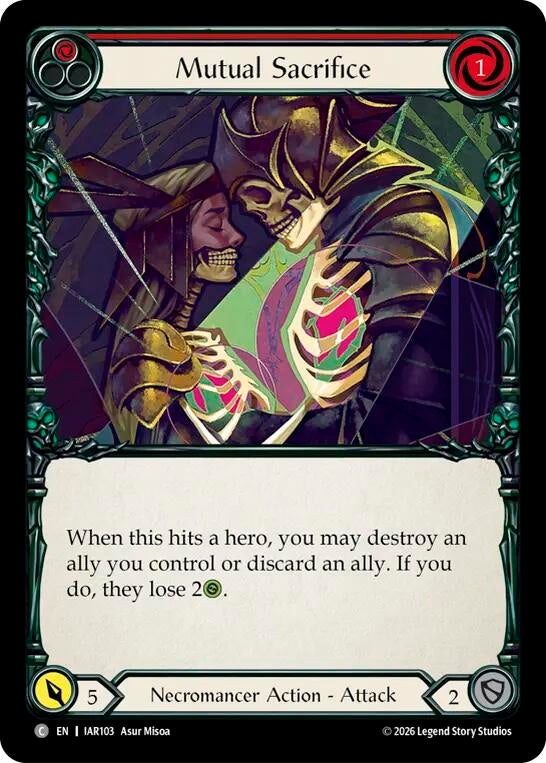 Image for Mutual Sacrifice (Red) [Usurp the Shadow Throne] (IAR) - Flesh and Blood TCG