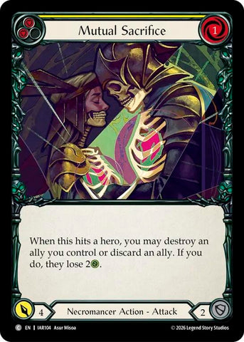 Image for Mutual Sacrifice (Yellow) [Usurp the Shadow Throne] (IAR) - Flesh and Blood TCG