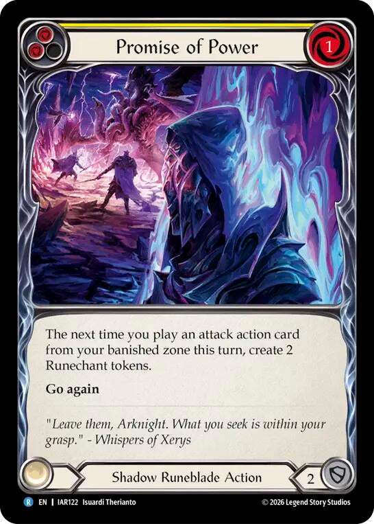 Image for Promise of Power [Usurp the Shadow Throne] (IAR) - Flesh and Blood TCG