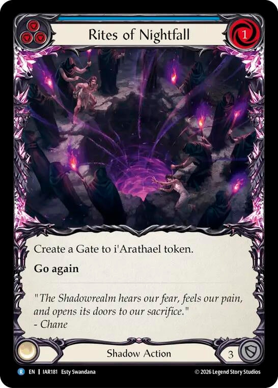Image for Rites of Nightfall [Usurp the Shadow Throne] (IAR) - Flesh and Blood TCG