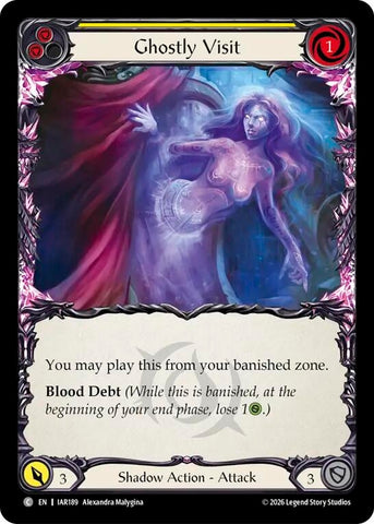 Image for Ghostly Visit (Yellow) [Usurp the Shadow Throne] (IAR) - Flesh and Blood TCG