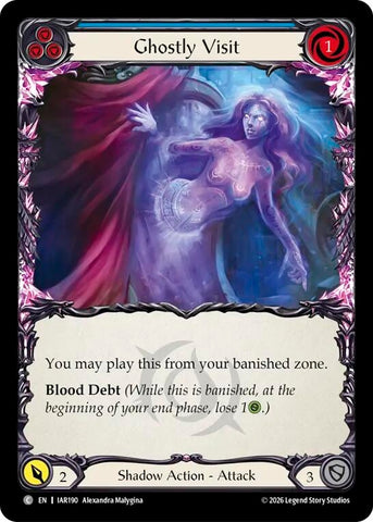 Image for Ghostly Visit (Blue) [Usurp the Shadow Throne] (IAR) - Flesh and Blood TCG