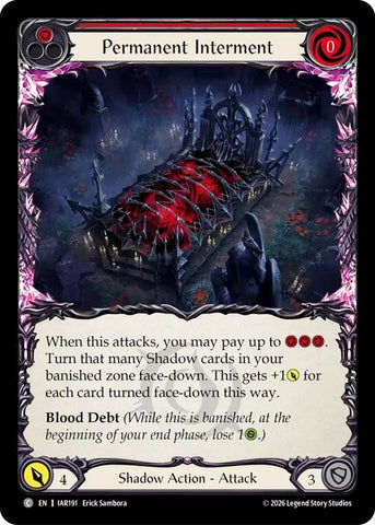 Image for Permanent Interment (Red) [Usurp the Shadow Throne] (IAR) - Flesh and Blood TCG