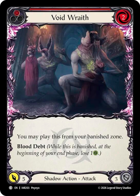 Image for Void Wraith (Red) [Usurp the Shadow Throne] (IAR) - Flesh and Blood TCG