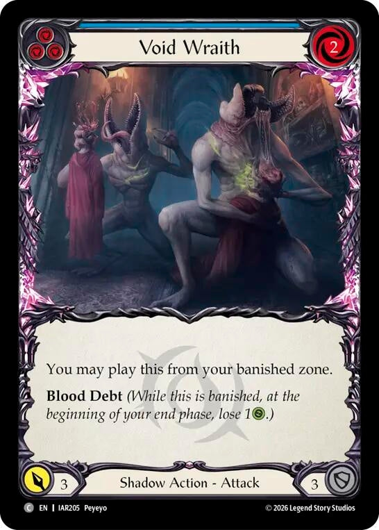Image for Void Wraith (Blue) [Usurp the Shadow Throne] (IAR) - Flesh and Blood TCG