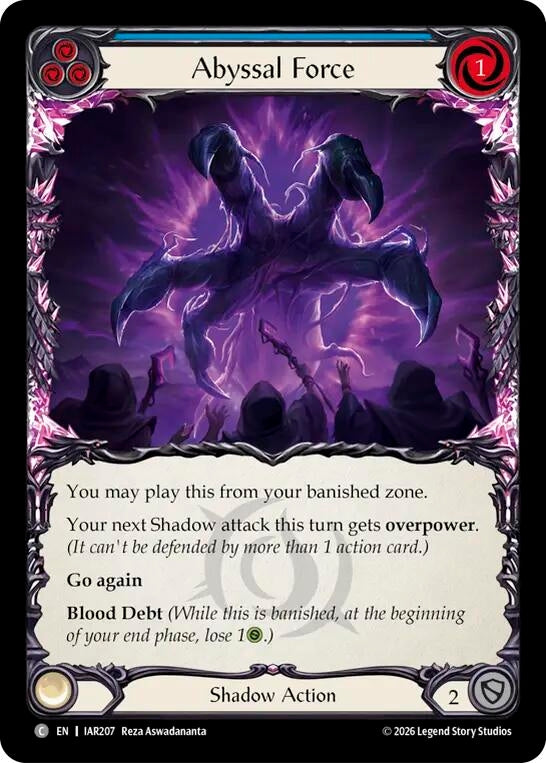 Image for Abyssal Force [Usurp the Shadow Throne] (IAR) - Flesh and Blood TCG