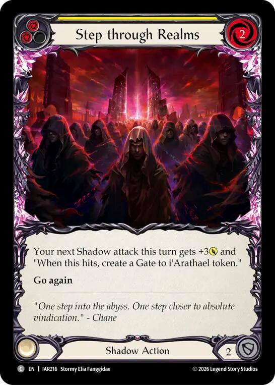 Image for Step through Realms (Yellow) [Usurp the Shadow Throne] (IAR) - Flesh and Blood TCG