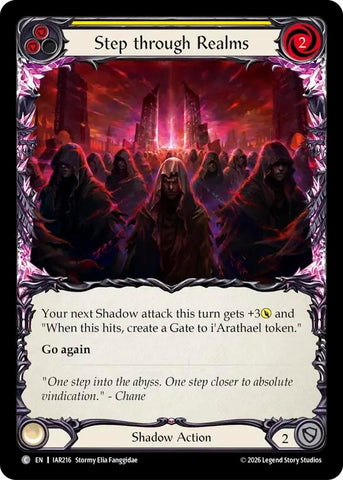 Image for Step through Realms (Yellow) [Usurp the Shadow Throne] (IAR) - Flesh and Blood TCG