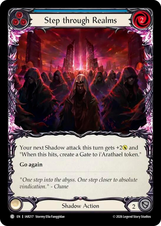 Image for Step through Realms (Blue) [Usurp the Shadow Throne] (IAR) - Flesh and Blood TCG