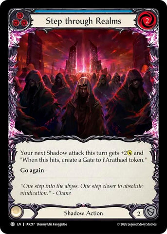 Image for Step through Realms (Blue) [Usurp the Shadow Throne] (IAR) - Flesh and Blood TCG