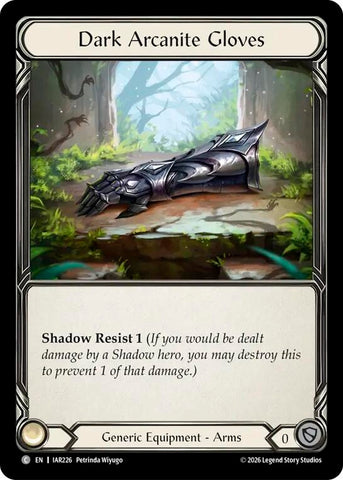 Image for Dark Arcanite Gloves [Usurp the Shadow Throne] (IAR) - Flesh and Blood TCG