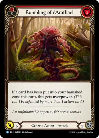 Image for Rumbling of i'Arathael [Usurp the Shadow Throne] (IAR) - Flesh and Blood TCG