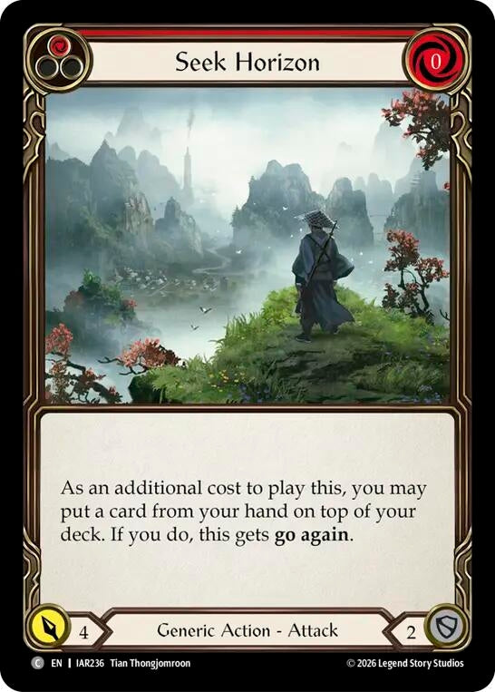 Image for Seek Horizon (Red) [Usurp the Shadow Throne] (IAR) - Flesh and Blood TCG