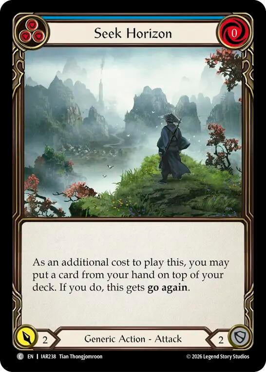 Image for Seek Horizon (Blue) [Usurp the Shadow Throne] (IAR) - Flesh and Blood TCG