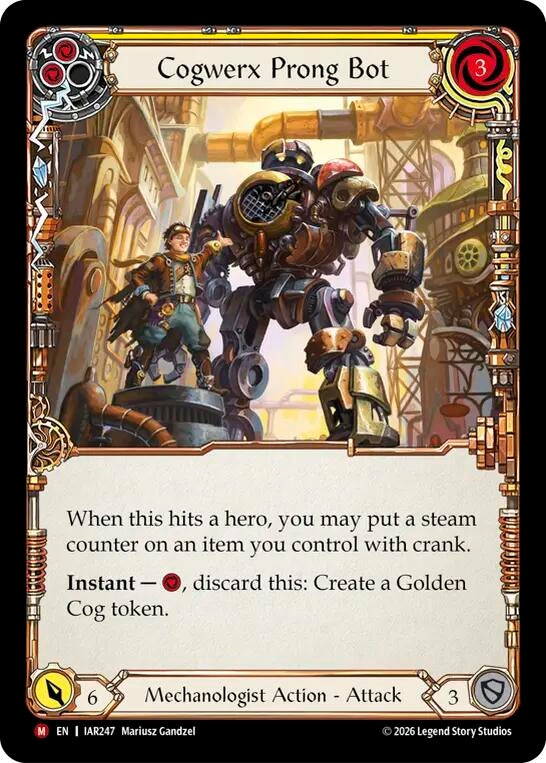 Image for Cogwerx Prong Bot [Usurp the Shadow Throne] (IAR) - Flesh and Blood TCG