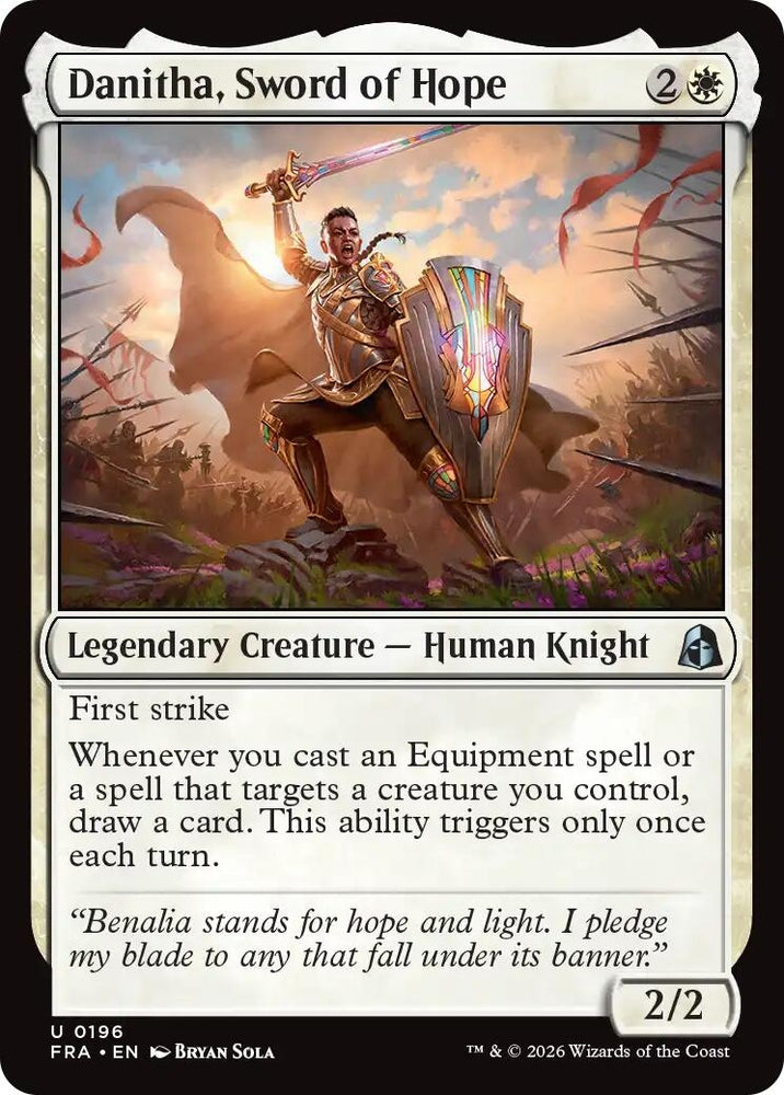 Image for Danitha, Sword of Hope (196) [Reality Fracture] (FRA) - Magic: The Gathering
