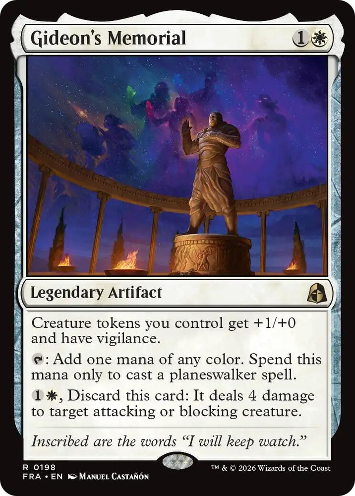 Image for Gideon's Memorial (198) [Reality Fracture] (FRA) - Magic: The Gathering
