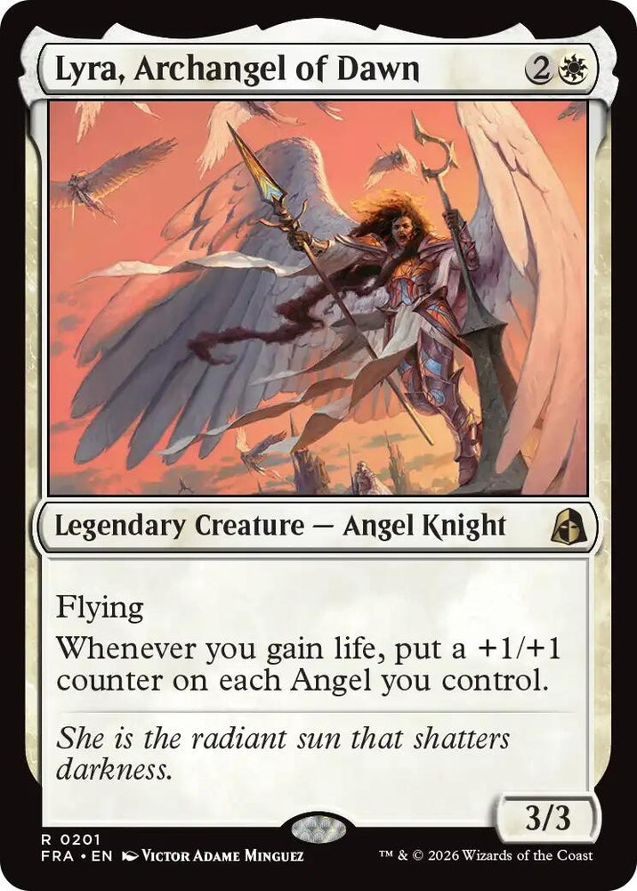 Image for Lyra, Archangel of Dawn (201) [Reality Fracture] (FRA) - Magic: The Gathering