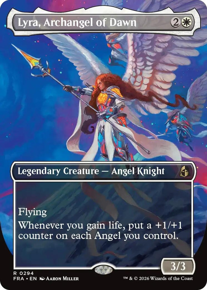 Image for Lyra, Archangel of Dawn (Borderless) (294) [Reality Fracture] (FRA) - Magic: The Gathering