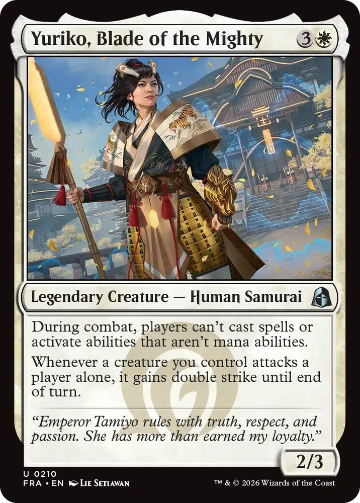 Image for Yuriko, Blade of the Mighty (210) [Reality Fracture] (FRA) - Magic: The Gathering
