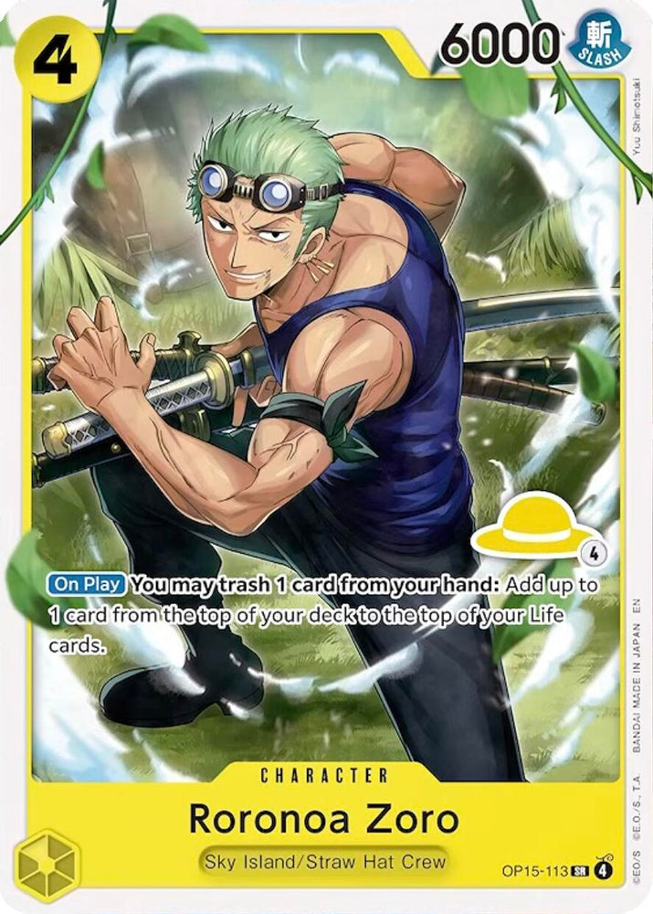 Image for Roronoa Zoro (Luffy Deck) [Set Sail Deck Set] (SD01) - One Piece Card Game
