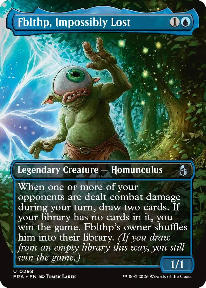Image for Fblthp, Impossibly Lost (Borderless) (298) [Reality Fracture] (FRA) - Magic: The Gathering