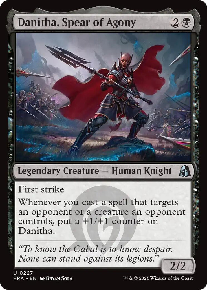 Image for Danitha, Spear of Agony (227) [Reality Fracture] (FRA) - Magic: The Gathering