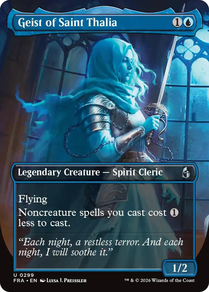 Image for Geist of Saint Thalia (Borderless) (299) [Reality Fracture] (FRA) - Magic: The Gathering