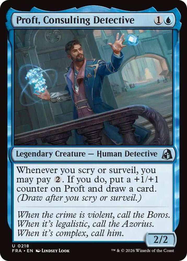 Image for Proft, Consulting Detective (218) [Reality Fracture] (FRA) - Magic: The Gathering