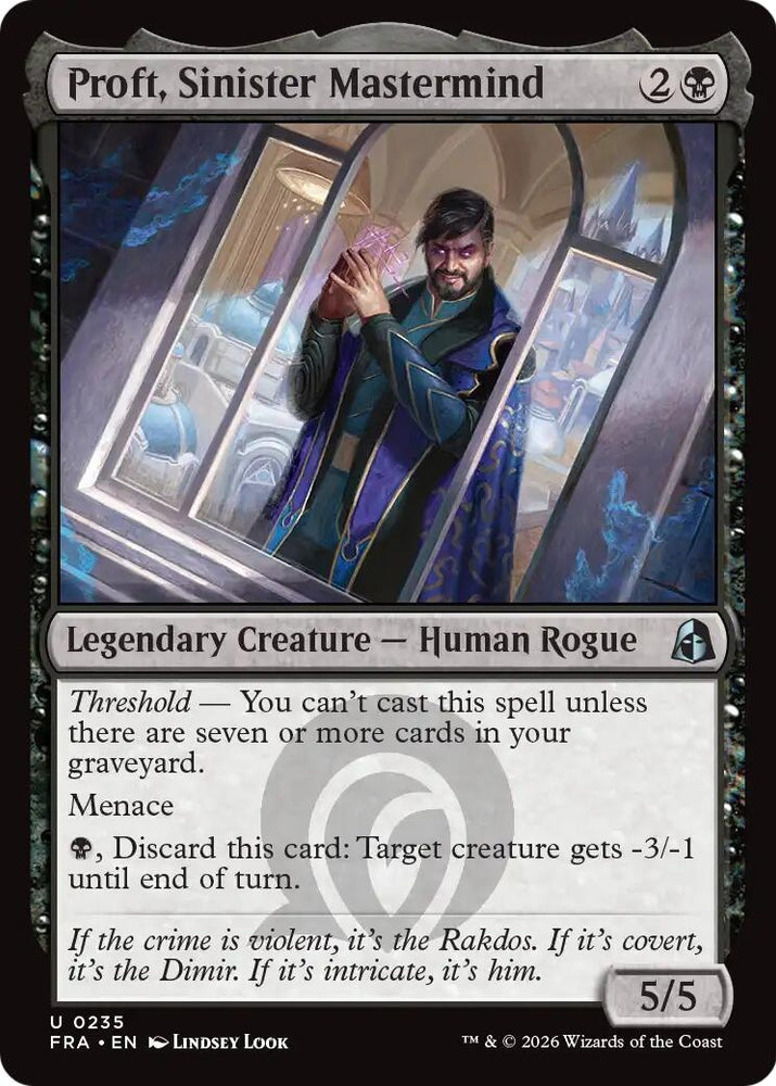 Image for Proft, Sinister Mastermind (235) [Reality Fracture] (FRA) - Magic: The Gathering