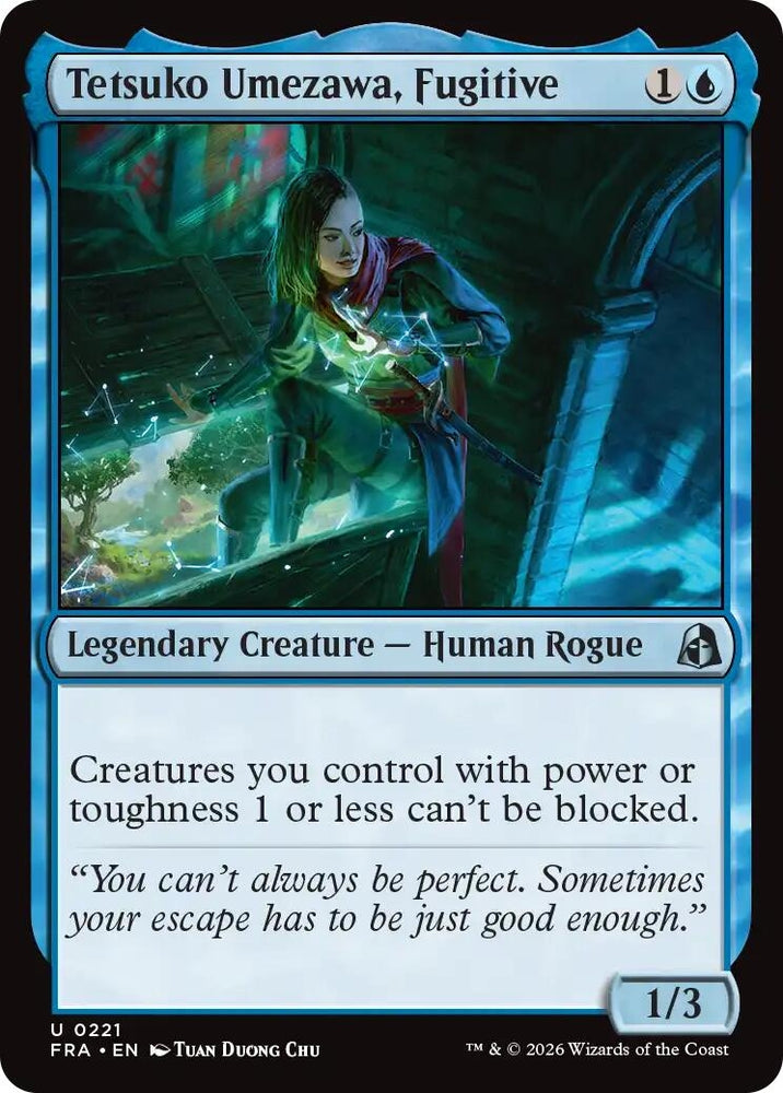 Image for Tetsuko Umezawa, Fugitive (221) [Reality Fracture] (FRA) - Magic: The Gathering