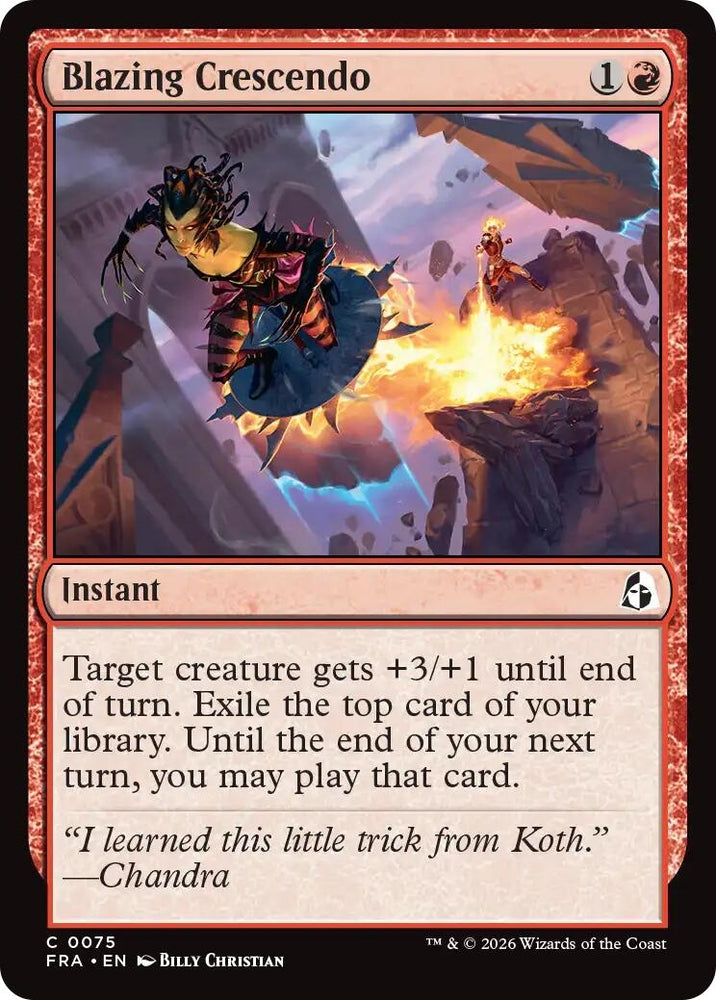 Image for Blazing Crescendo (75) [Reality Fracture] (FRA) - Magic: The Gathering