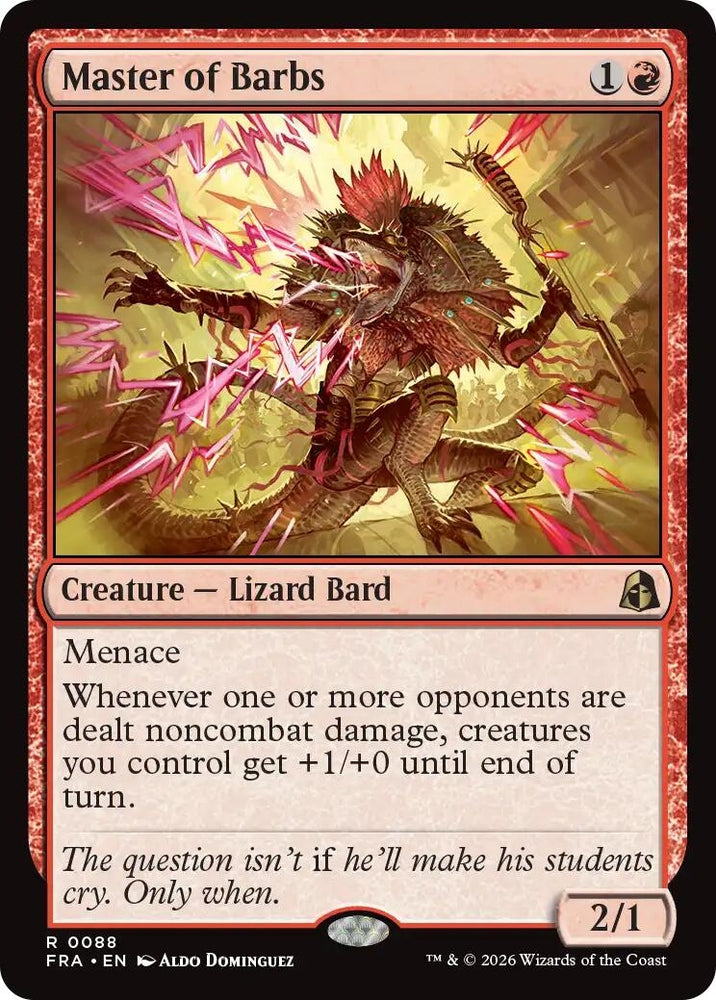 Image for Master of Barbs (88) [Reality Fracture] (FRA) - Magic: The Gathering