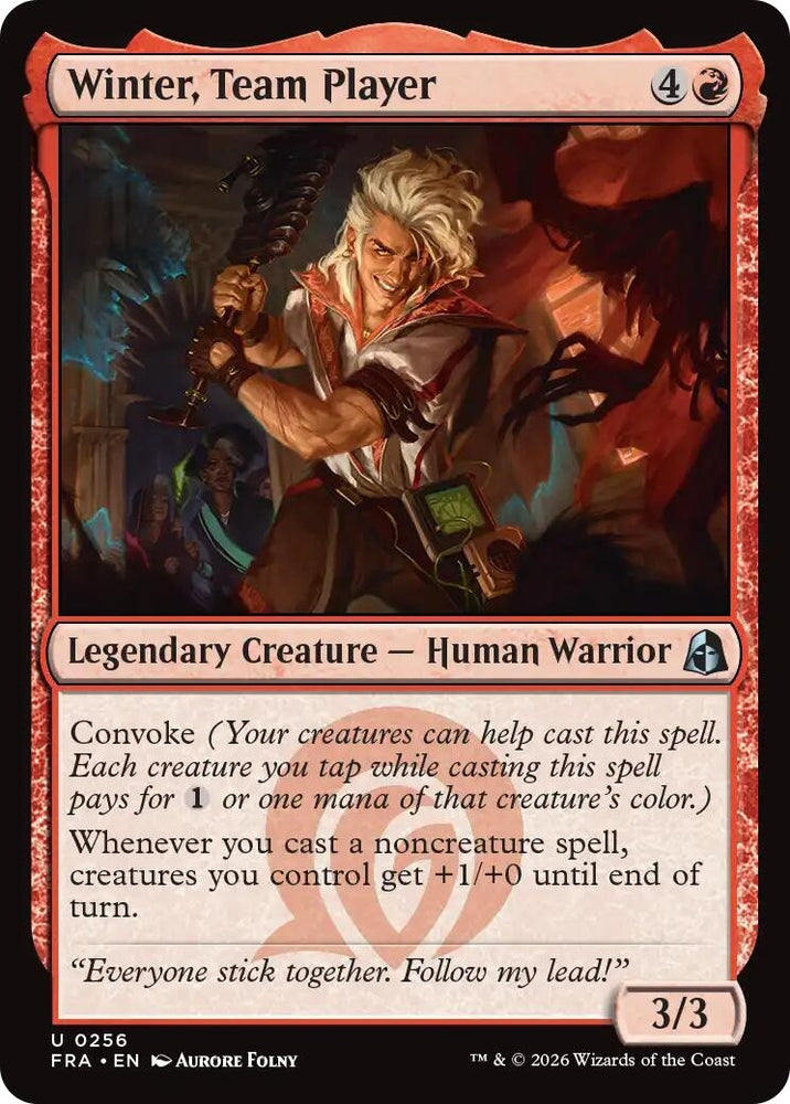 Image for Winter, Team Player (256) [Reality Fracture] (FRA) - Magic: The Gathering