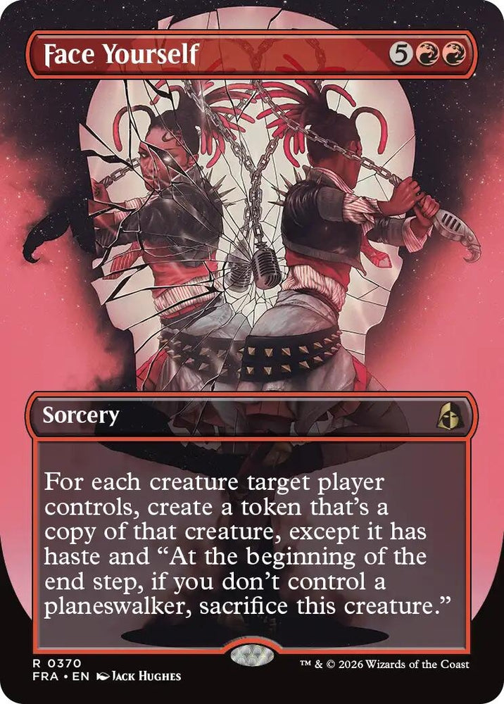 Image for Face Yourself (Borderless) (370) [Reality Fracture] (FRA) - Magic: The Gathering