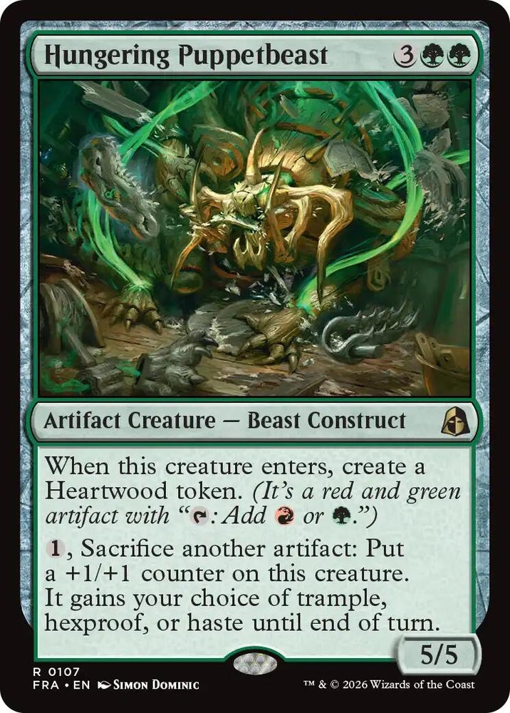 Image for Hungering Puppetbeast (107) [Reality Fracture] (FRA) - Magic: The Gathering