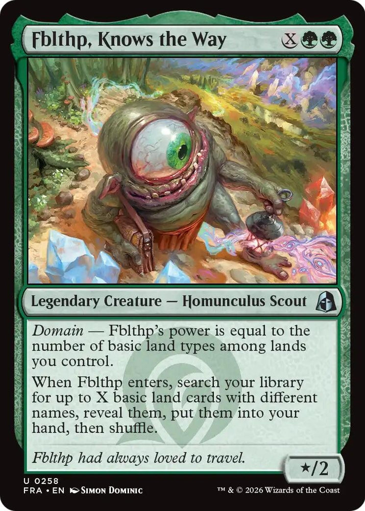 Image for Fblthp, Knows the Way (258) [Reality Fracture] (FRA) - Magic: The Gathering