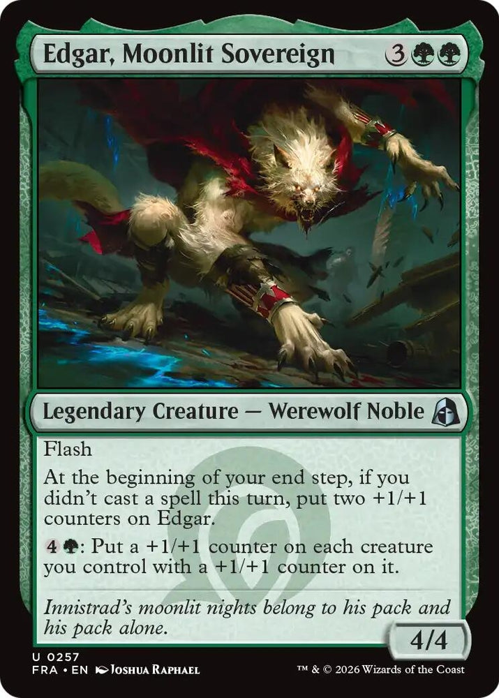 Image for Edgar, Moonlit Sovereign (257) [Reality Fracture] (FRA) - Magic: The Gathering