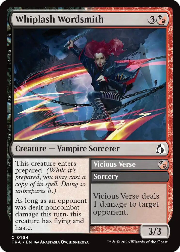 Image for Whiplash Wordsmith (164) [Reality Fracture] (FRA) - Magic: The Gathering
