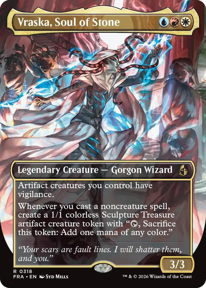 Image for Vraska, Soul of Stone (Borderless) (318) [Reality Fracture] (FRA) - Magic: The Gathering