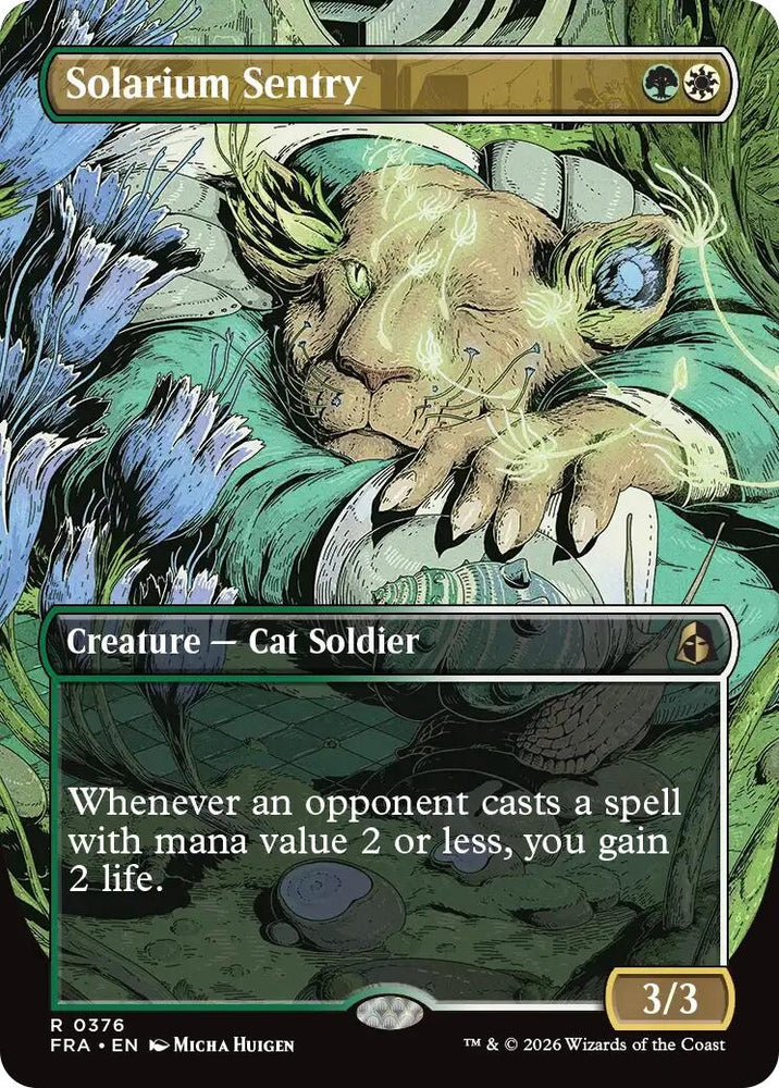 Image for Solarium Sentry (Borderless) (376) [Reality Fracture] (FRA) - Magic: The Gathering