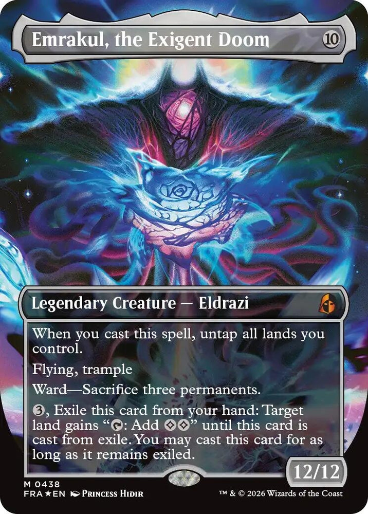 Image for Emrakul, the Exigent Doom (Borderless) (438) [Reality Fracture] (FRA) - Magic: The Gathering