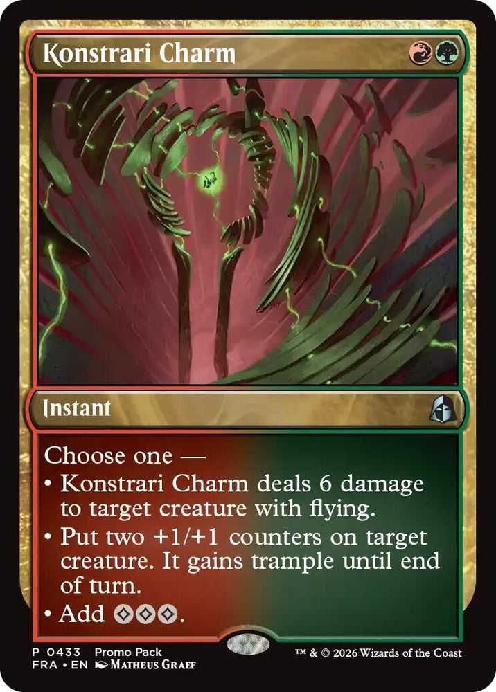 Image for Konstrari Charm [Promo Pack: Reality Fracture] (PPFRA) - Magic: The Gathering
