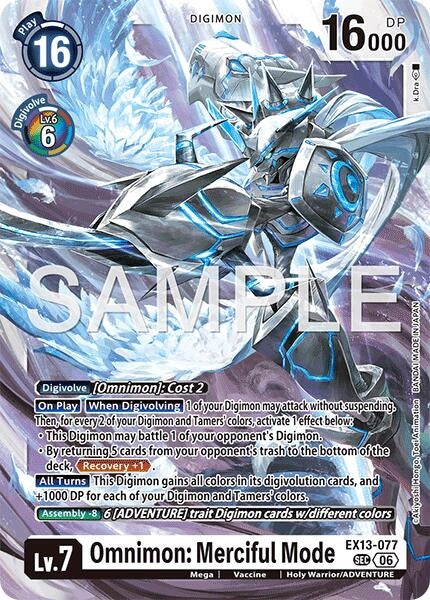 Image for Omnimon: Merciful Mode [Chivalrous XIII] (EX-13) - Digimon Card Game