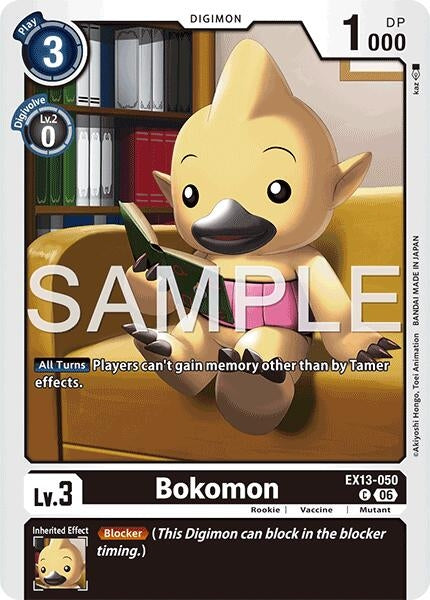 Image for Bokomon [Chivalrous XIII] (EX-13) - Digimon Card Game