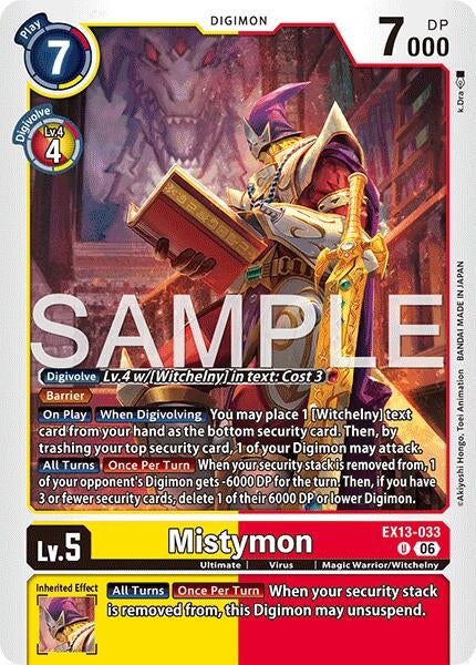 Image for Mistymon [Chivalrous XIII] (EX-13) - Digimon Card Game