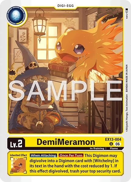 Image for DemiMeramon [Chivalrous XIII] (EX-13) - Digimon Card Game