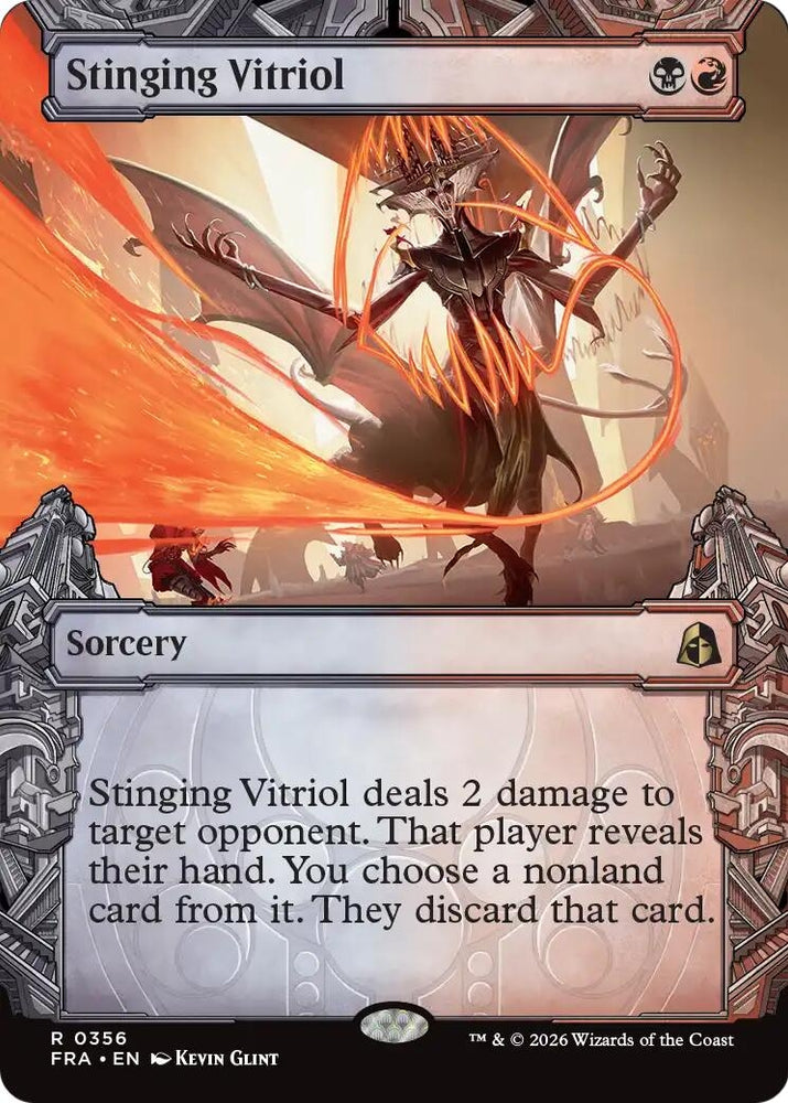 Image for Stinging Vitriol (Showcase) (356) [Reality Fracture] (FRA) - Magic: The Gathering