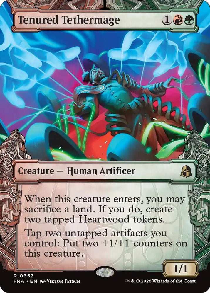 Image for Tenured Tethermage (Showcase) (357) [Reality Fracture] (FRA) - Magic: The Gathering