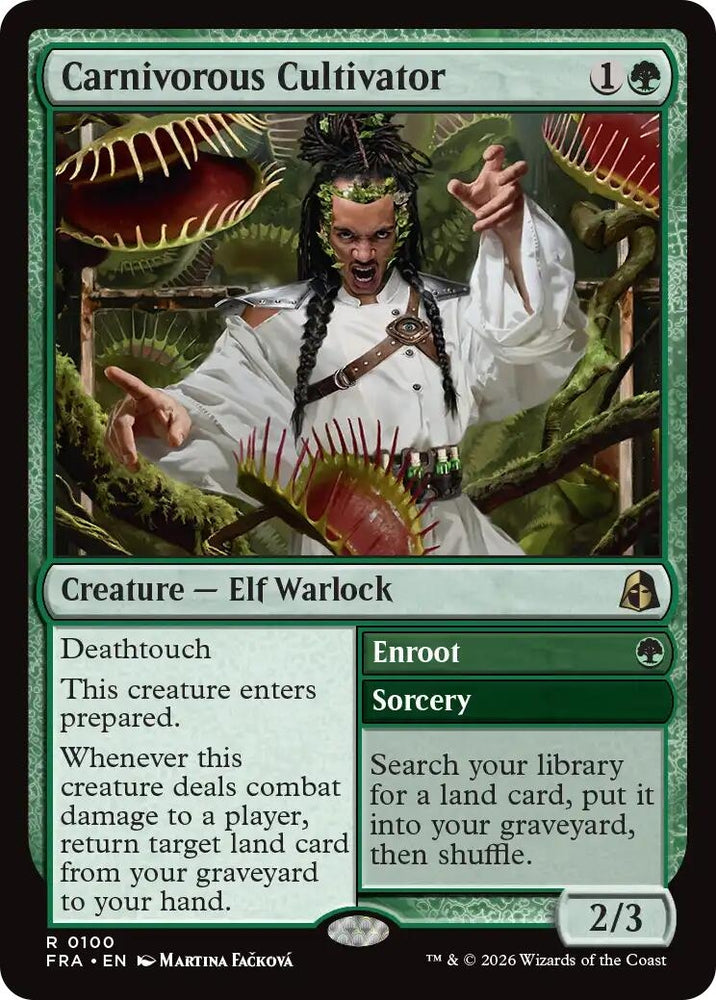 Image for Carnivorous Cultivator (100) [Reality Fracture] (FRA) - Magic: The Gathering